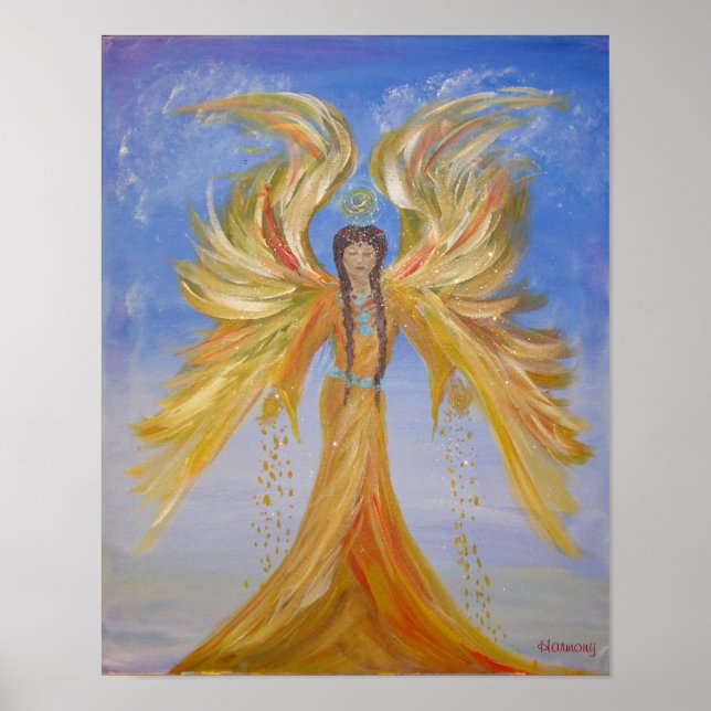 Blessed Seraphim Mother Angel Poster (Front)