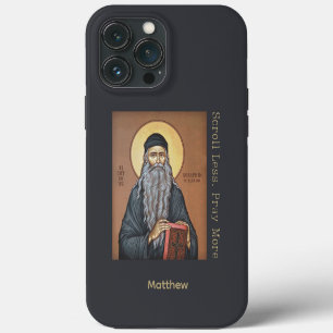 Blessed Seraphim Rose of Plantita Custom Name iPhone 13 Pro Max Case