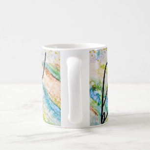 "Blessed" simple abstract mug