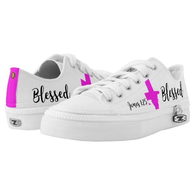 + "Blessed" SkriptureKicks Women's Printed Shoes (Pair)