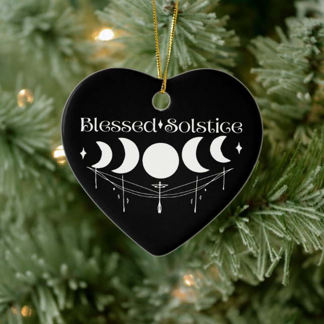Blessed Solstice Ceramic Tree Decoration (Tree)