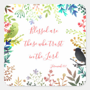 Blessed Square Sticker