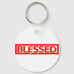 Blessed Stamp Key Ring