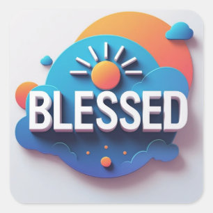 Blessed Sticker – Ai design