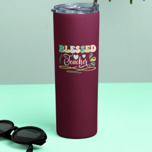 Blessed Teacher Back to School Design Thermal Tumbler