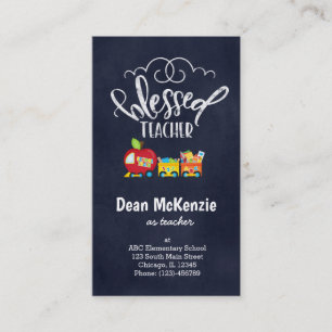 Blessed teacher business card