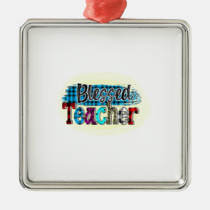 Blessed Teacher Metal Tree Decoration