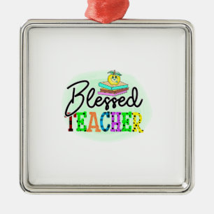 Blessed Teacher Metal Tree Decoration