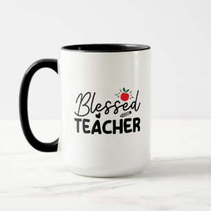 Blessed Teacher Wordart Mug