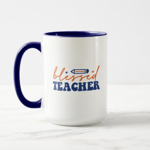 Blessed Teacher Wordart Mug