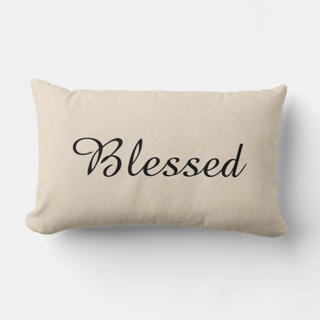 Blessed Throw Pillow (Front)