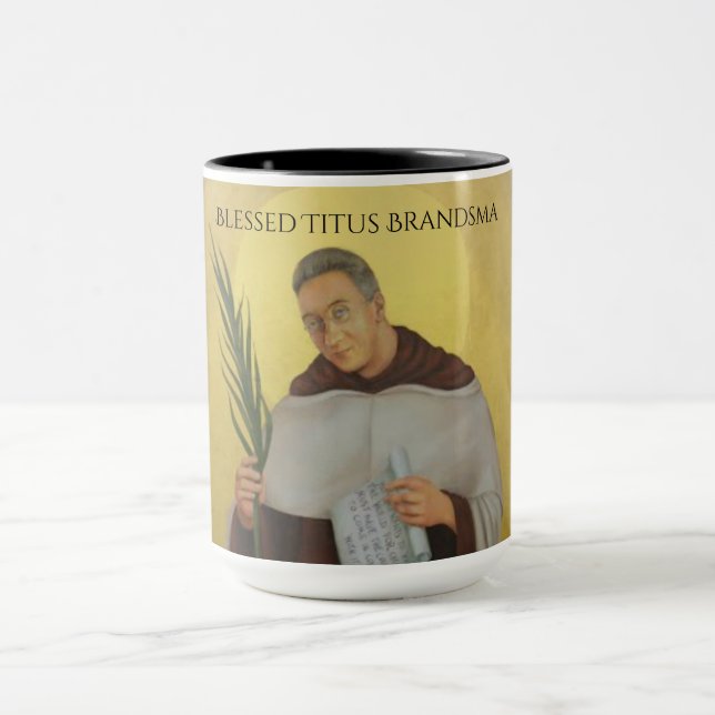 Blessed Titus Brandsma Carmelite Saints Priest Mug (Center)