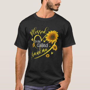 Blessed To Be Call Grandma  Sunflowers Grandma Lif T-Shirt