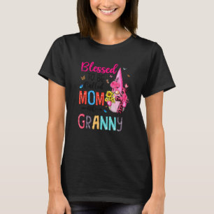 Blessed To Be Call Mum And Granny Christan Gnomes T-Shirt
