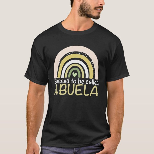 Blessed To Be Called Abuela Boho Rainbow Mother s  T-Shirt (Front)