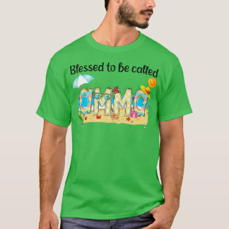 Blessed To Be Called Amma Summer Beach Happy Mothe T-Shirt