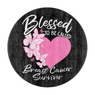 Blessed to Be Called Breast Cancer Survivor Cutting Board