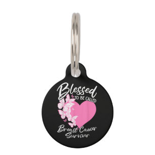 Blessed to Be Called Breast Cancer Survivor Pet Tag