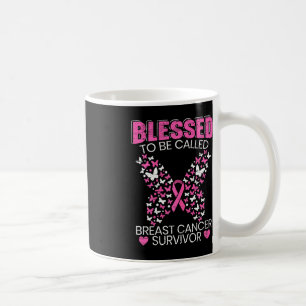 Blessed To Be Called Breast Cancer Survivor Pink B Coffee Mug