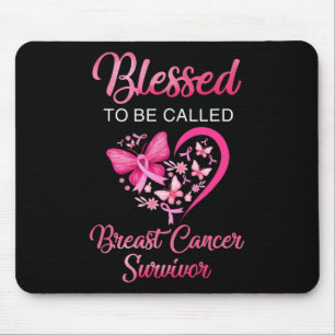 Blessed To Be Called Breast Cancer Survivor Pink B Mouse Mat