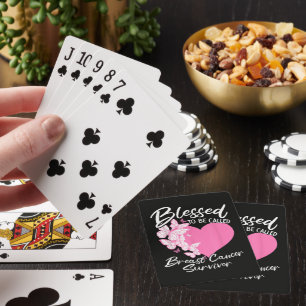 Blessed to Be Called Breast Cancer Survivor Playing Cards