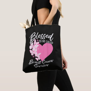Blessed to Be Called Breast Cancer Survivor  Tote Bag