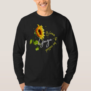 Blessed To Be Called Gaga Sunflower Grandma T-Shirt