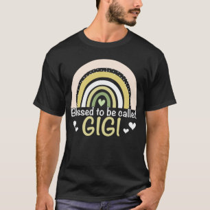 Blessed To Be Called Gigi Boho Rainbow Mother s Da T-Shirt