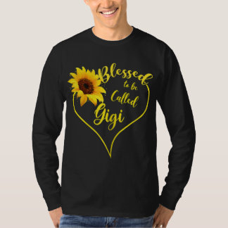 Blessed To Be Called Gigi Sunflower Mother's Day G T-Shirt