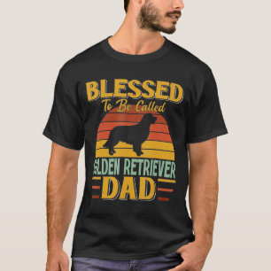 Blessed To Be Called Golden Retriever Dad Vintage T-Shirt