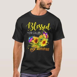 Blessed To Be Called Gramma Sunflower Mother's Day T-Shirt
