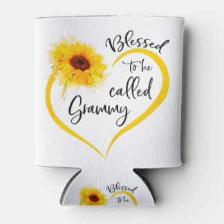 Blessed To Be Called grammy Sunflower Gifts Can Cooler