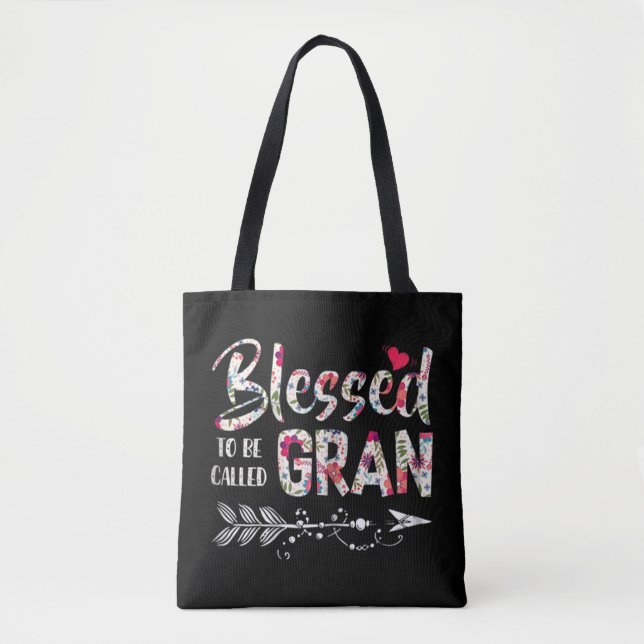 Blessed to be called Gran Colourful Xmas  Tote Bag (Front)