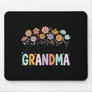 Blessed to be called grandma flowers mother's day mouse mat