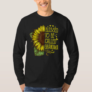 Blessed To Be Called Grandma Grandma Sunflower Mot T-Shirt