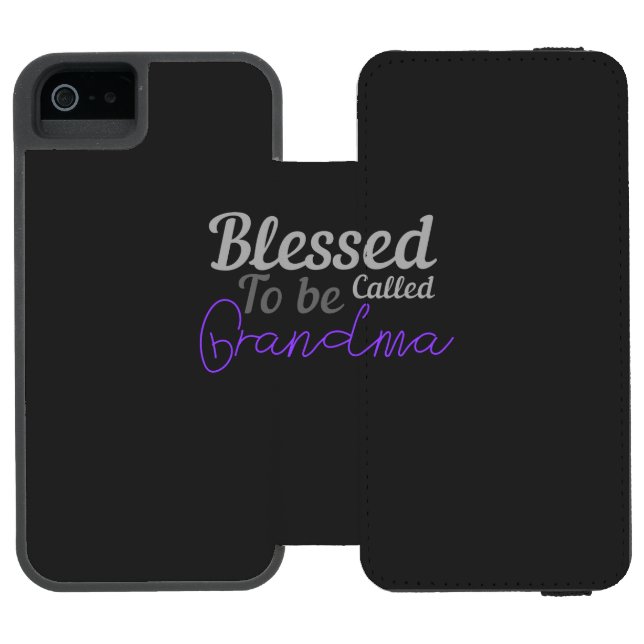 Blessed to be called grandma incipio iPhone wallet case (Folio Open)