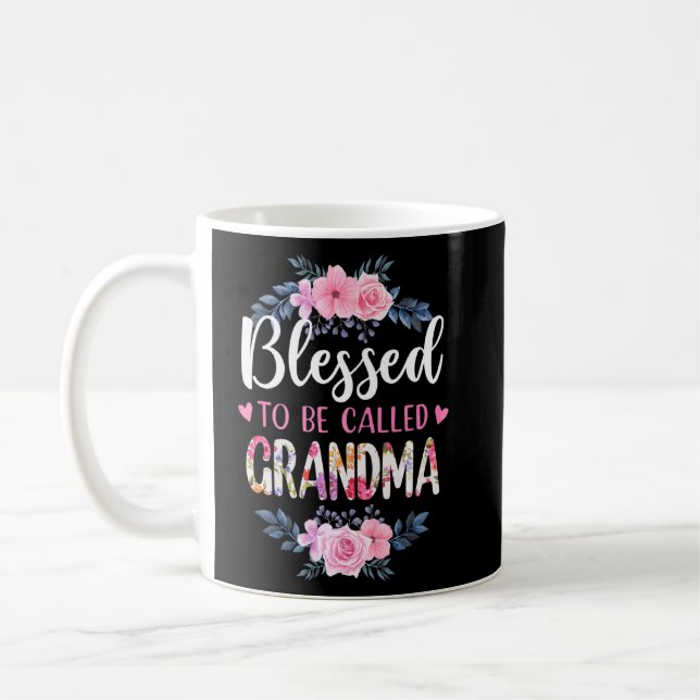 Blessed To Be Called Grandma Mother's Day Coffee Mug (Left)