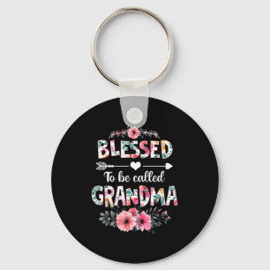 Blessed to be called grandma shirt funny grandma key ring