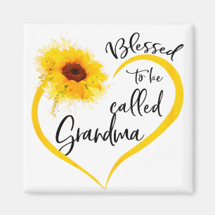 Blessed To Be Called grandma Sunflower Gifts Magnet