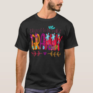 Blessed To Be Called Granny Tee Mum Colourful Moth