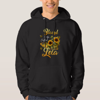 Blessed To Be Called Lela Sunflower Mothers Day 20 Hoodie