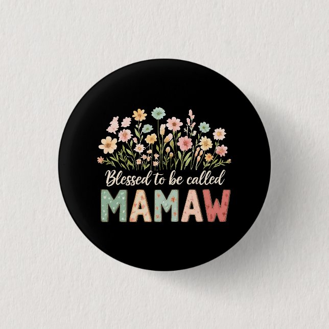 Blessed to be called Mamaw 3 Cm Round Badge (Front)