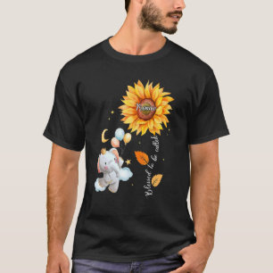 Blessed To Be Called Mamaw Elephant Sunflower Moth T-Shirt