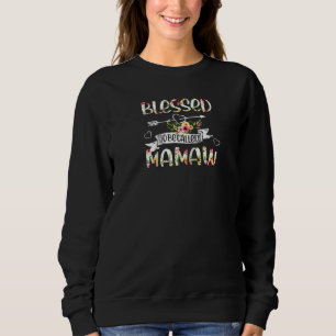 Blessed To Be Called Mamaw Floral Funny Grandma Mo Sweatshirt