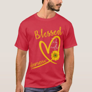 Blessed To Be Called Mamaw Heart Sunflower Mothers T-Shirt