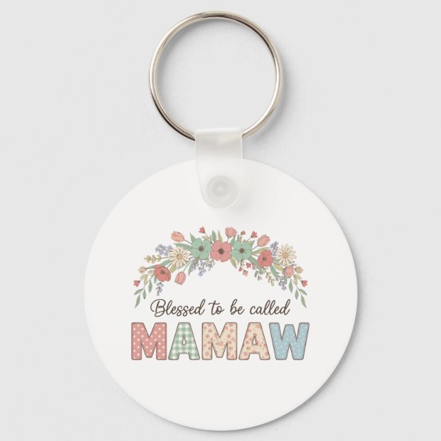 Blessed to be called Mamaw Key Ring (Front)