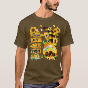 Blessed To Be Called Memaw Gnome Sunflower Cute Mo T-Shirt