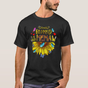Blessed To Be Called Memaw Sunflower Mother's Day T-Shirt