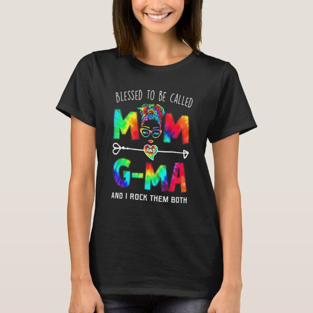 Blessed To Be Called Mom And G Ma Mother's Day T-Shirt (Front)