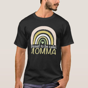 Blessed To Be Called Momma Boho Rainbow Mother s D T-Shirt